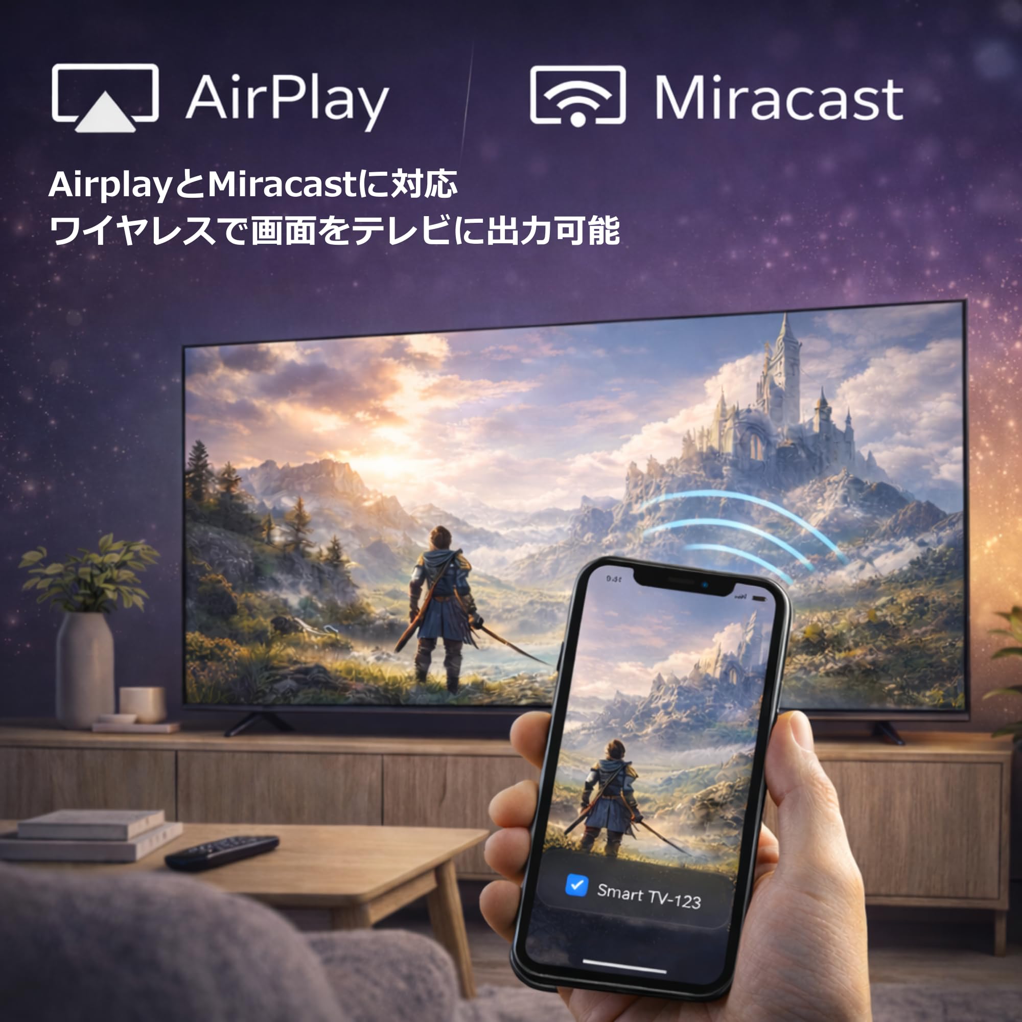 Amazon | AMIAMIstyle 4K 43型 スマートテレビ チューナーレステレビ
